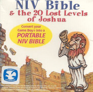 NIV Bible and Lost Levels of Joshua box art for GameBoy